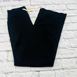 ZYIA Active Womans XS Black Wide Leg Activewear Pants Tie Waist